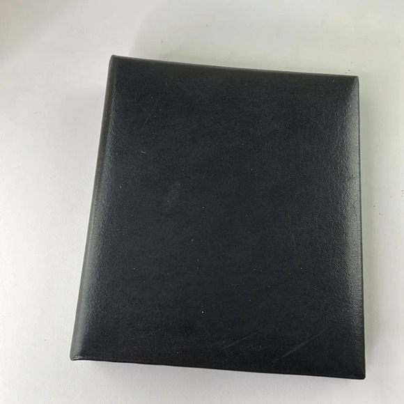 The Bombay Company Black Leather Photo Album New in Box 6 ½"  X 5 ½” - Picture 4 of 6